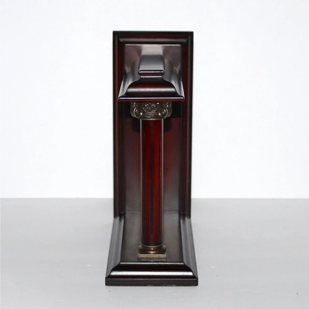 Bombay Frame Bookend Wood Column Photo 3.5